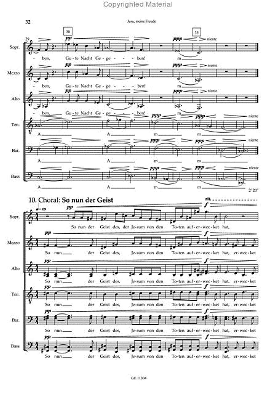 Jesu, meine Freude Jesu, meine Freude Choir scores gallery preview page 13
