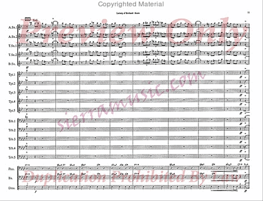 Lullaby Of Birdland Jazz Ensemble scores gallery preview page 12