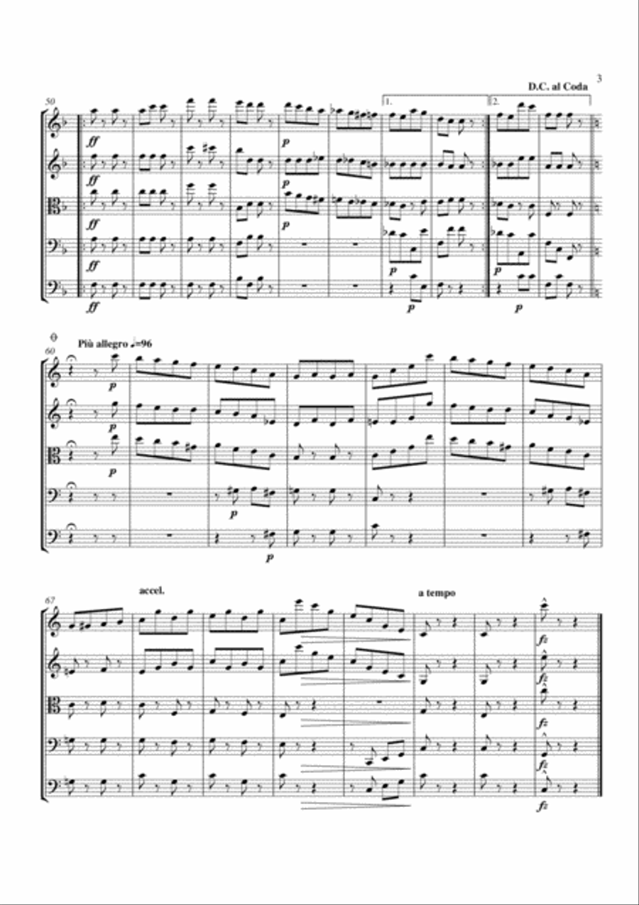 Pizzicato Polka Orchestra scores gallery preview page 3
