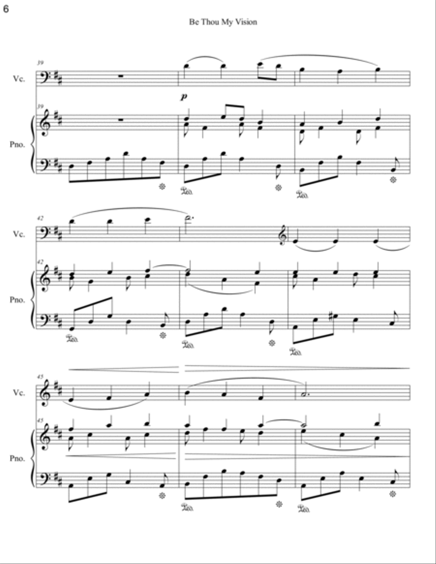 Favorite Hymns On Cello (Volume I) - A Collection of Ten Cello Solos image number null