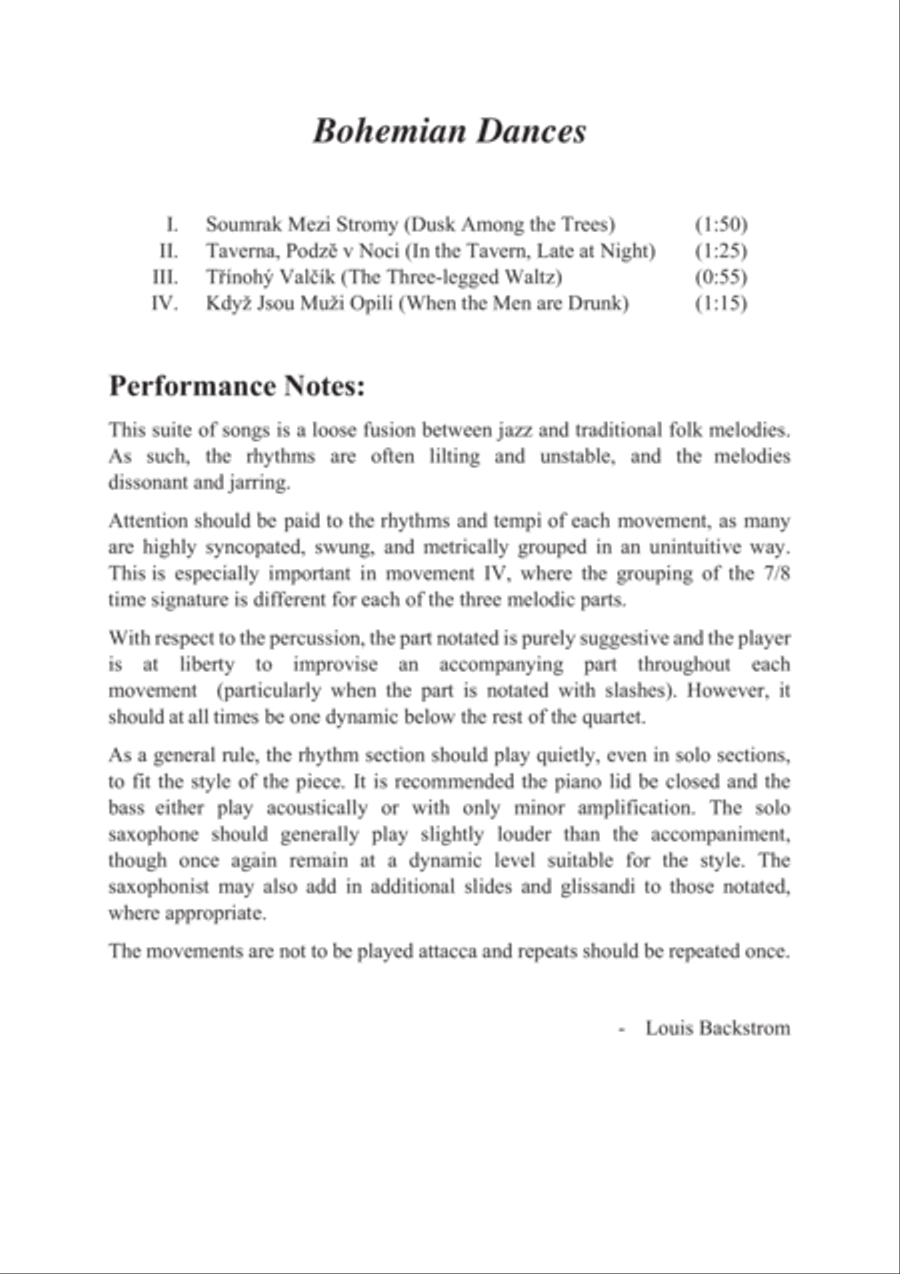Bohemian Dances Small Ensemble scores gallery preview page 2