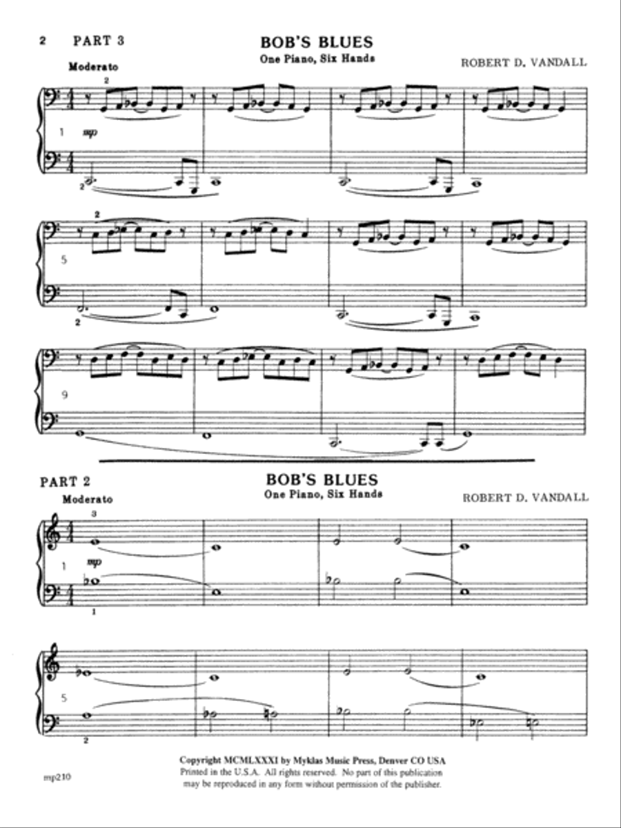 Bob's Blues Small Ensemble scores gallery preview page 2