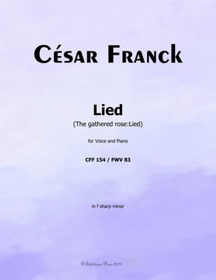 Lied, by César Franck, in f sharp minor