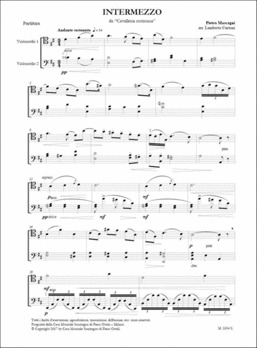 Intermezzo Cello scores gallery preview page 2