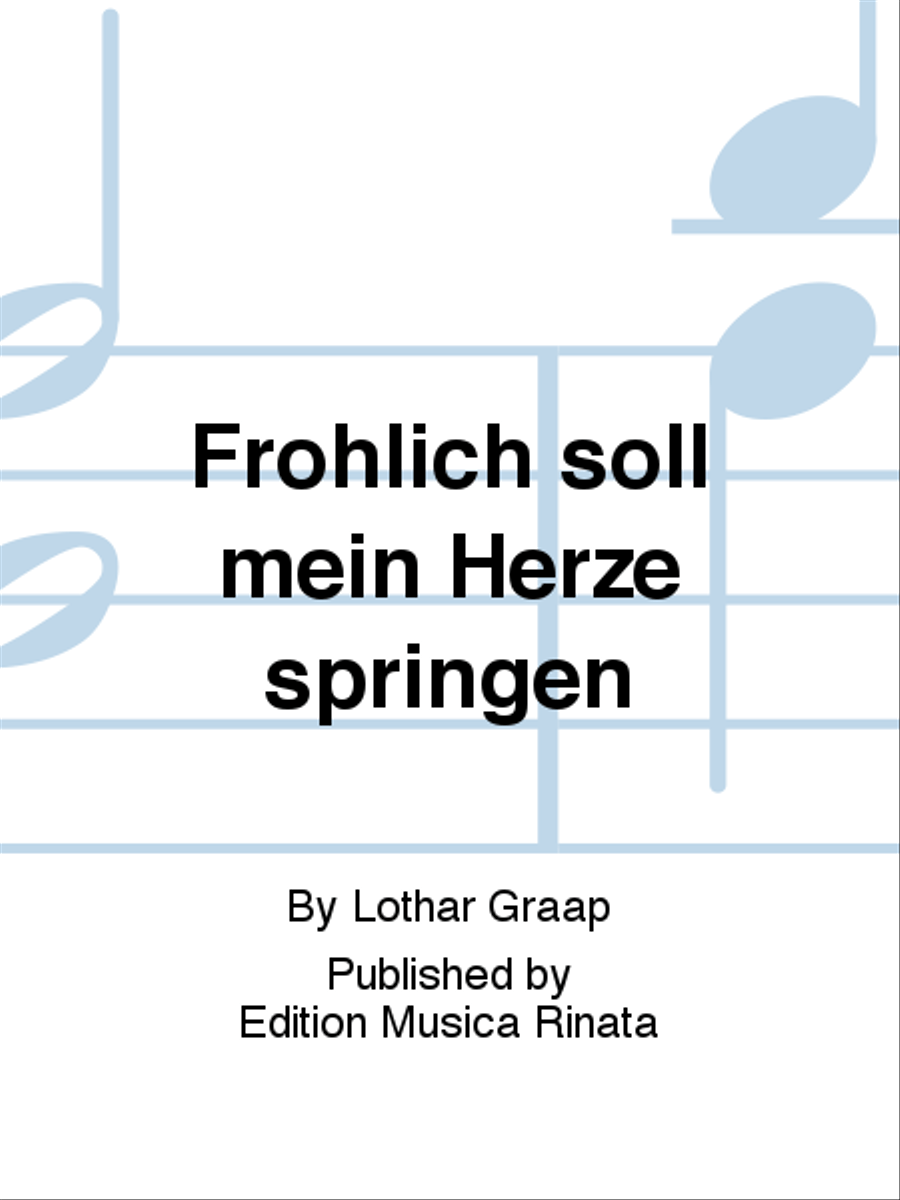 Frohlich soll mein Herze springen Violin scores gallery preview page 1