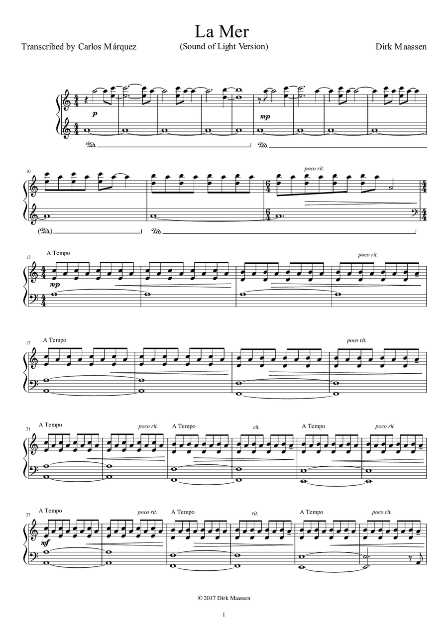 Dirk Maassen - Sound Of Light Tour / The Sheetbook Piano Solo scores gallery preview page 3
