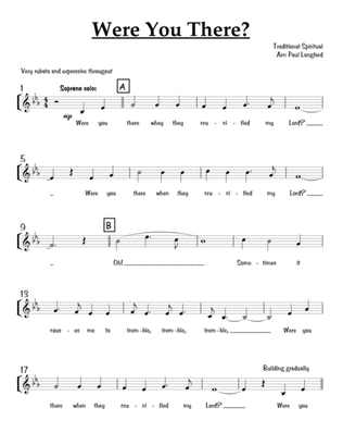 Were You There? - SATB acappella