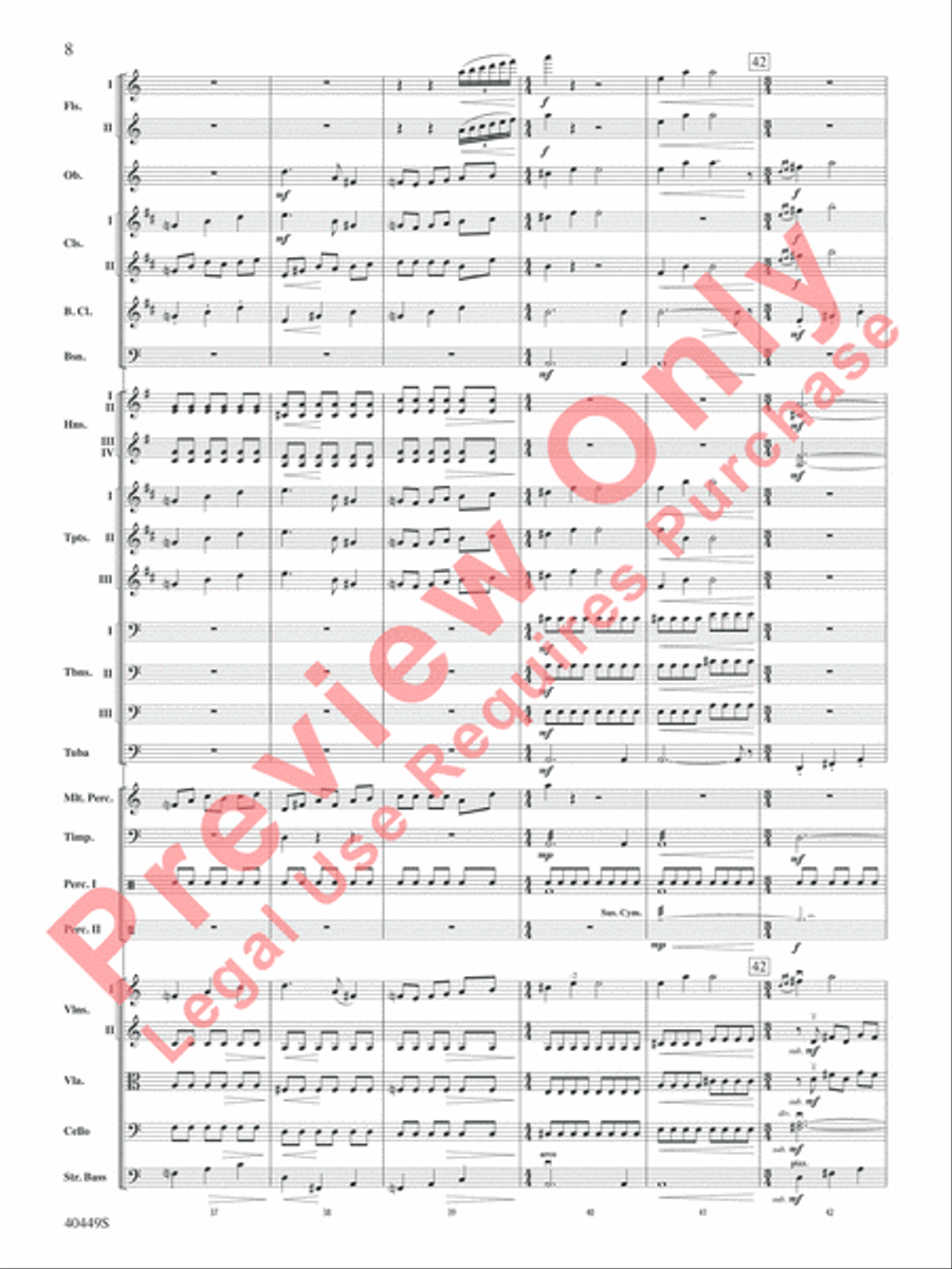 The Hobbit: An Unexpected Journey, Suite from Full Orchestra scores gallery preview page 9