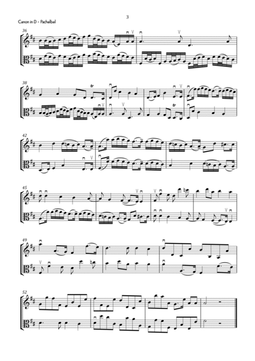 Pachelbel - Canon in D Major for Violin & Viola - Intermediate image number null
