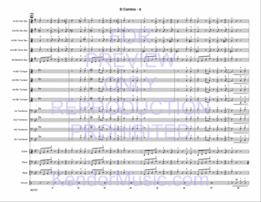 When the Saints Go Marching In Big Band scores gallery preview page 7