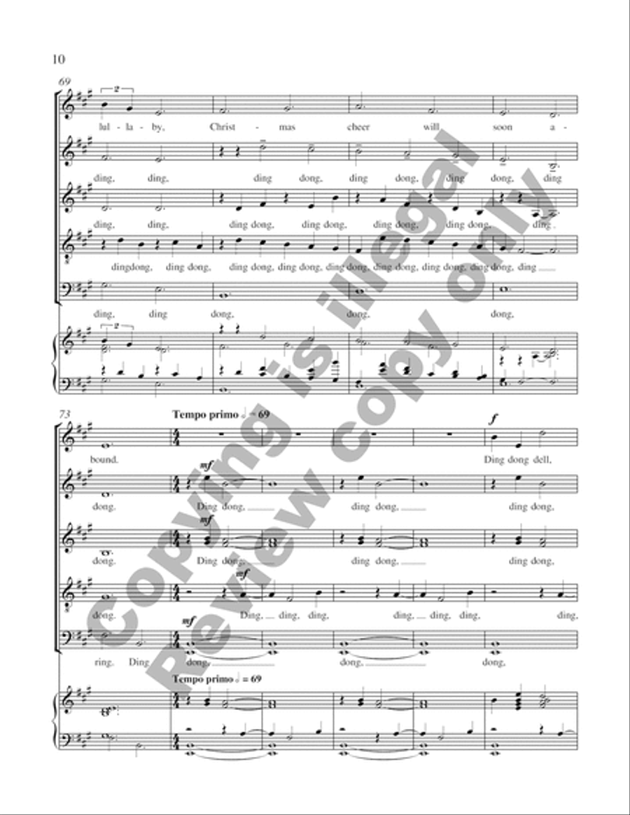 Dublin Bells Carol Dublin Bells Carol Divisi scores gallery preview page 11