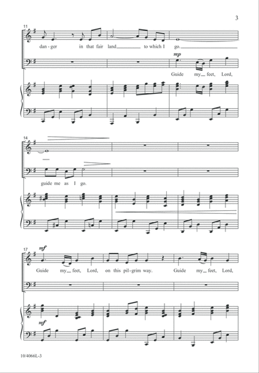 Guide My Wayfaring Feet 4-Part scores gallery preview page 4