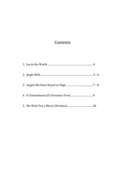 Christmas Songs (Book 1) - 15 String Harp (from Middle C)