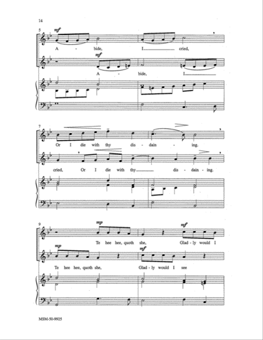 Three Elizabethan Ayres Three Elizabethan Ayres Unison Choir scores gallery preview page 6