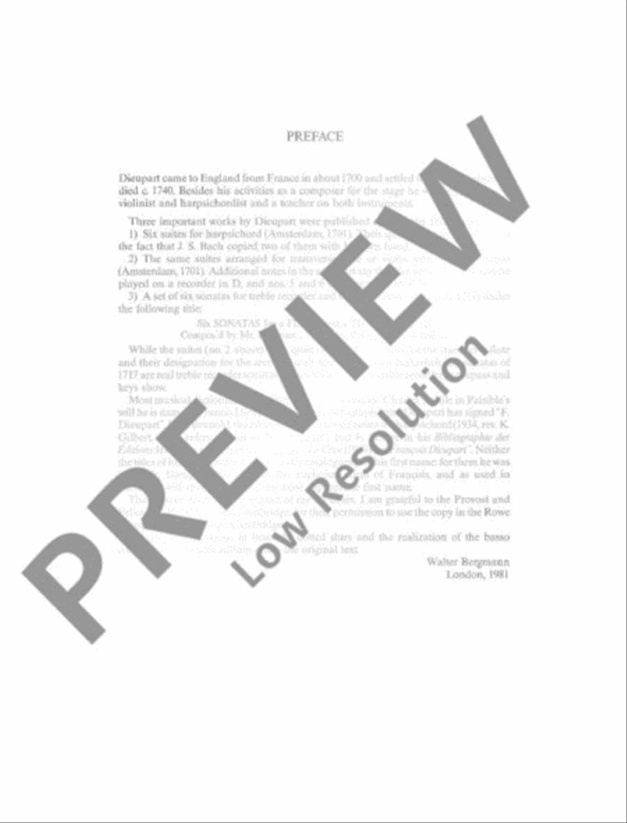 Sonata Alto Recorder scores gallery preview page 4