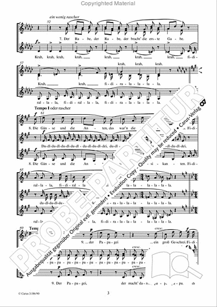 Ein Vogel wollte Hochzeit machen SSA scores gallery preview page 4