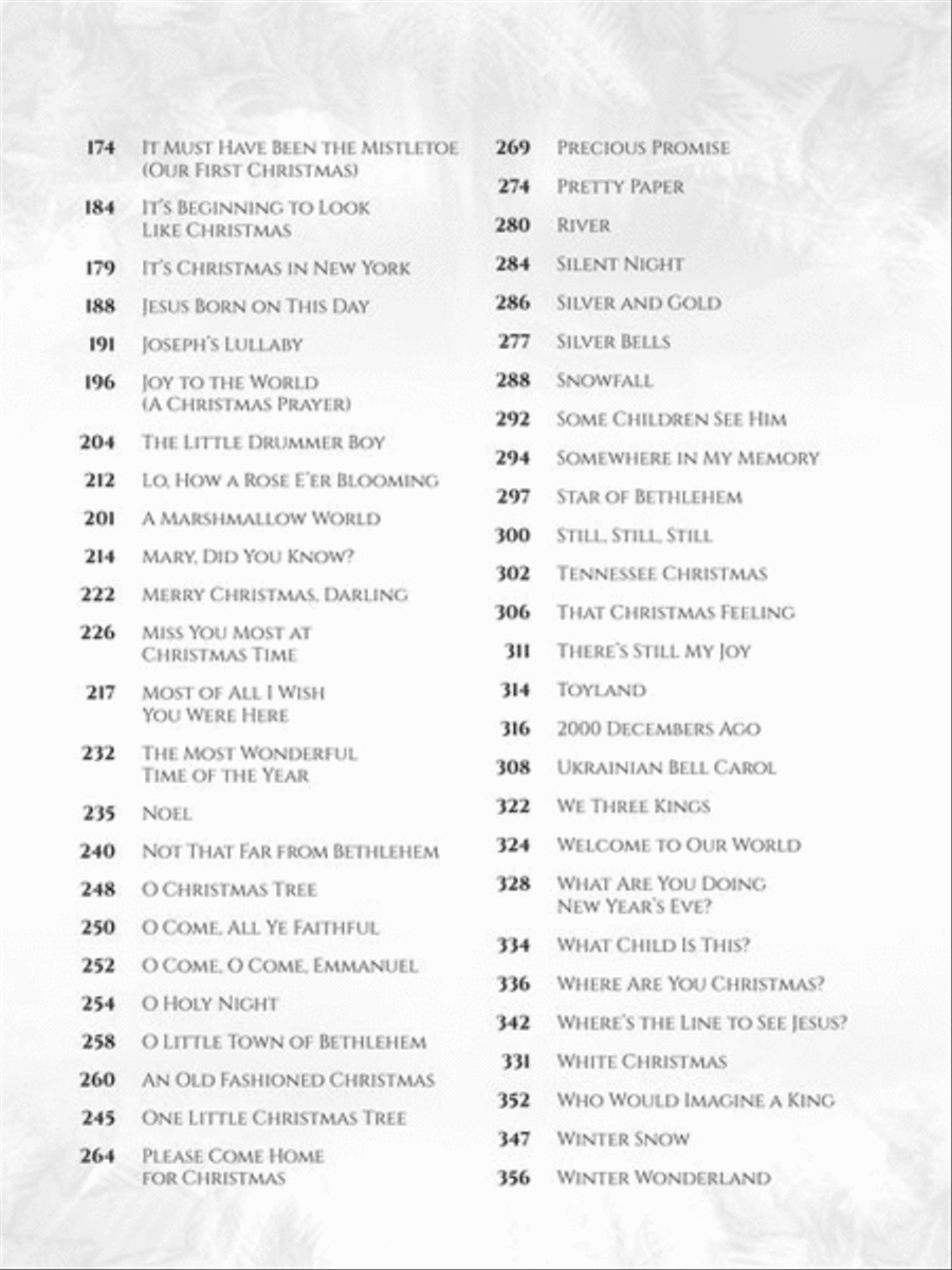 100 Most Beautiful Christmas Songs Easy Piano scores gallery preview page 4