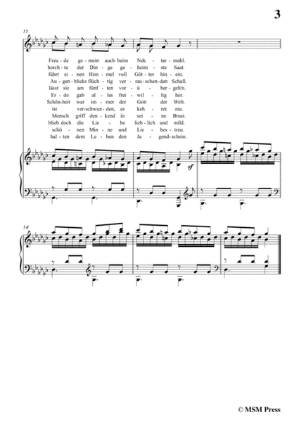 Schubert-Die Vier Weltalter,Op.111 No.3,in G flat Major,for Voice&Piano image number null
