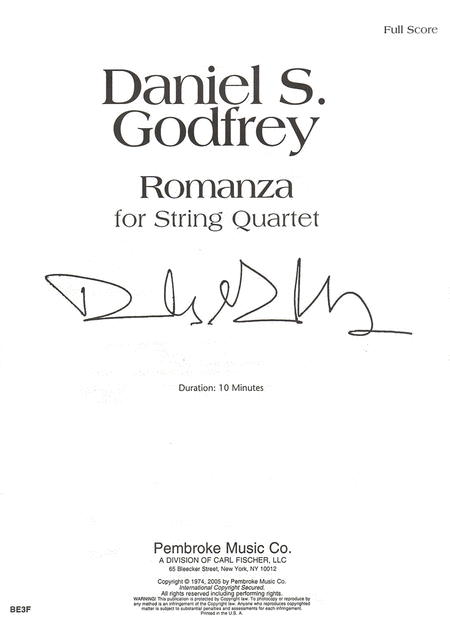 Romanza for String Quartet