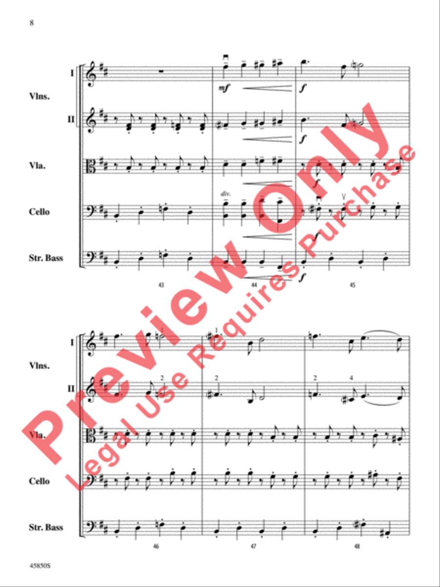 A Danny Elfman Spooktacular String Orchestra scores gallery preview page 9