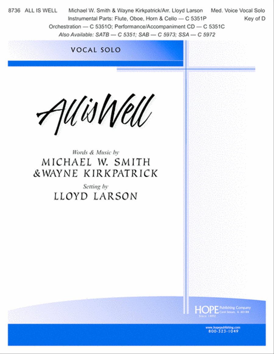 All Is Well Voice Solo scores gallery preview page 1