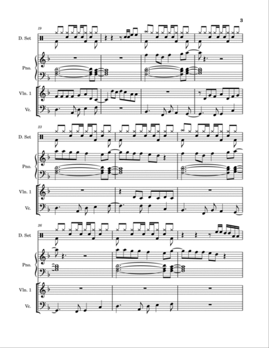 I Ain't Worried Piano Trio scores gallery preview page 3