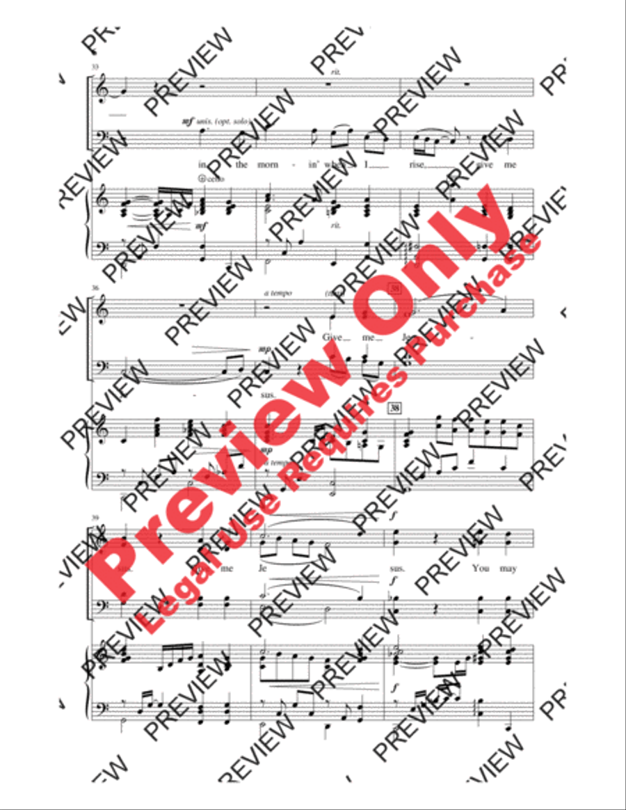 More Precious Than Silver with Give Me Jesus 4-Part scores gallery preview page 17