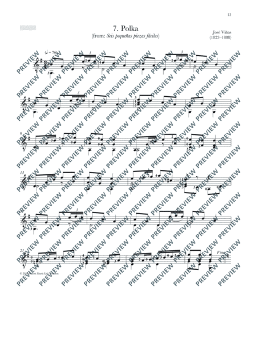 Romantic Guitar Anthology Classical Guitar scores gallery preview page 14