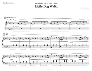 Chopin's Little Dog Waltz (Easy Piano Version)