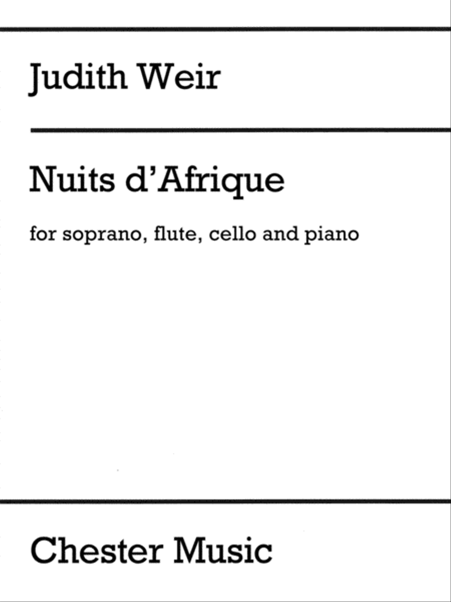 Nuits d'Afrique Nuits d'Afrique Flute scores gallery preview page 1