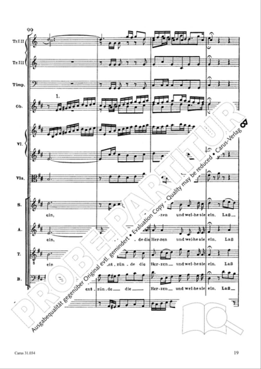O fire everlasting (O ewiges Feuer, o Ursprung der Liebe) ATB scores gallery preview page 34
