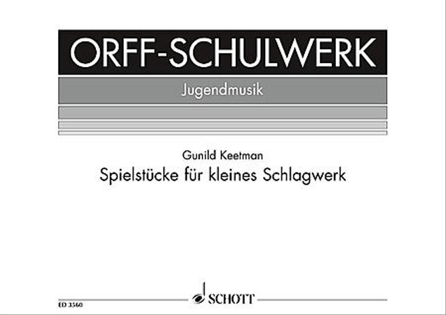 Spielstucke fur kleines Schlagwerk Percussion scores gallery preview page 1