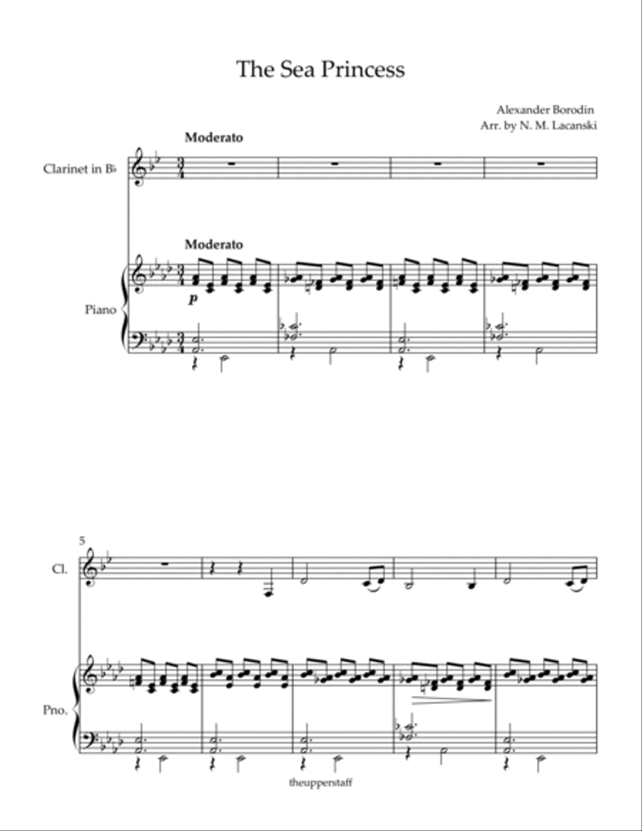 The Sea Princess Clarinet Solo scores gallery preview page 2