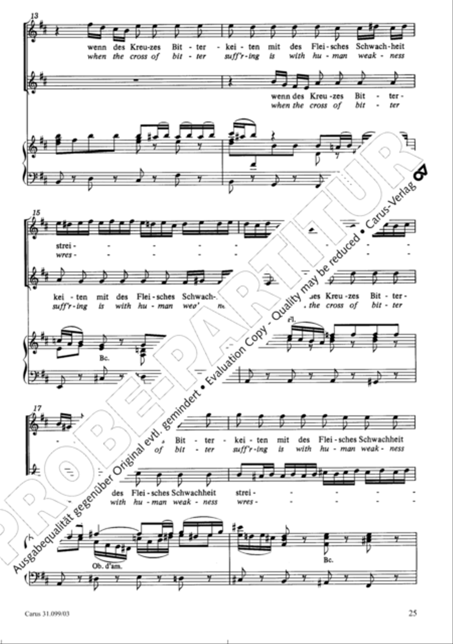 Whatever God ordains is right (Was Gott tut, das ist wohlgetan) 4-Part scores gallery preview page 26