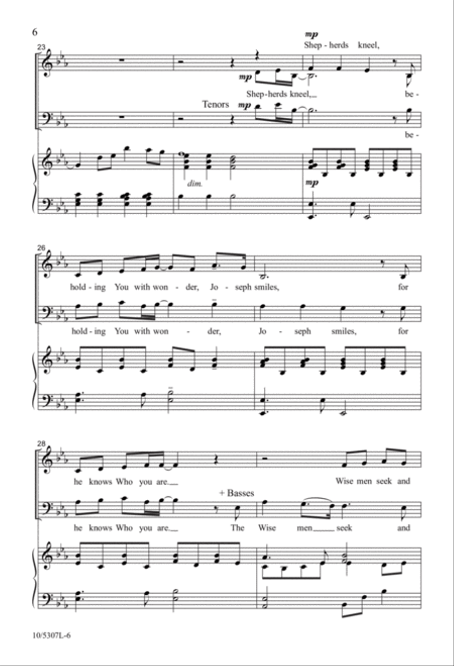 Manger Child, Manger King 4-Part scores gallery preview page 6