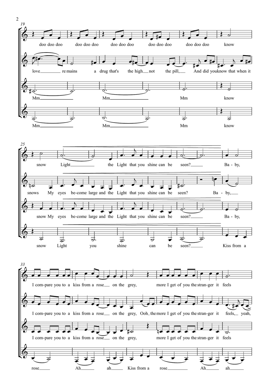 Kiss From A Rose Kiss From A Rose SSAA scores gallery preview page 2