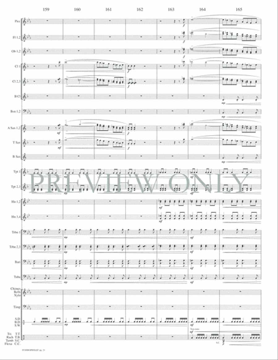 Symbiopholie! Symbiopholie! Concert Band scores gallery preview page 24