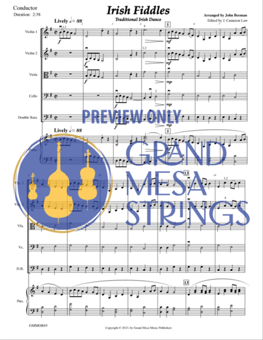 Irish Fiddles String Orchestra scores gallery preview page 2