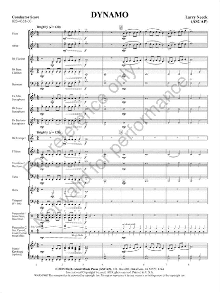 Dynamo Concert Band scores gallery preview page 4