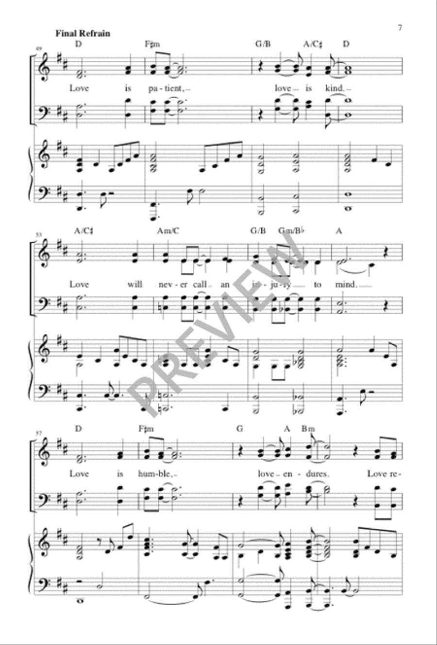 Love Is Patient 4-Part scores gallery preview page 8