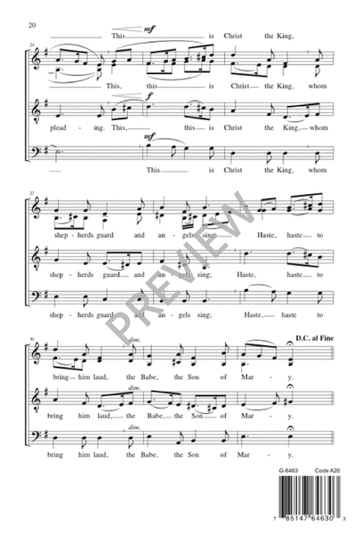 Six A Cappella Christmas Carols image number null