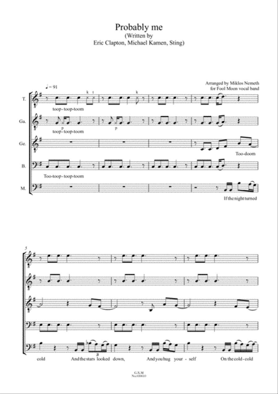 It's Probably Me TTBB scores gallery preview page 2
