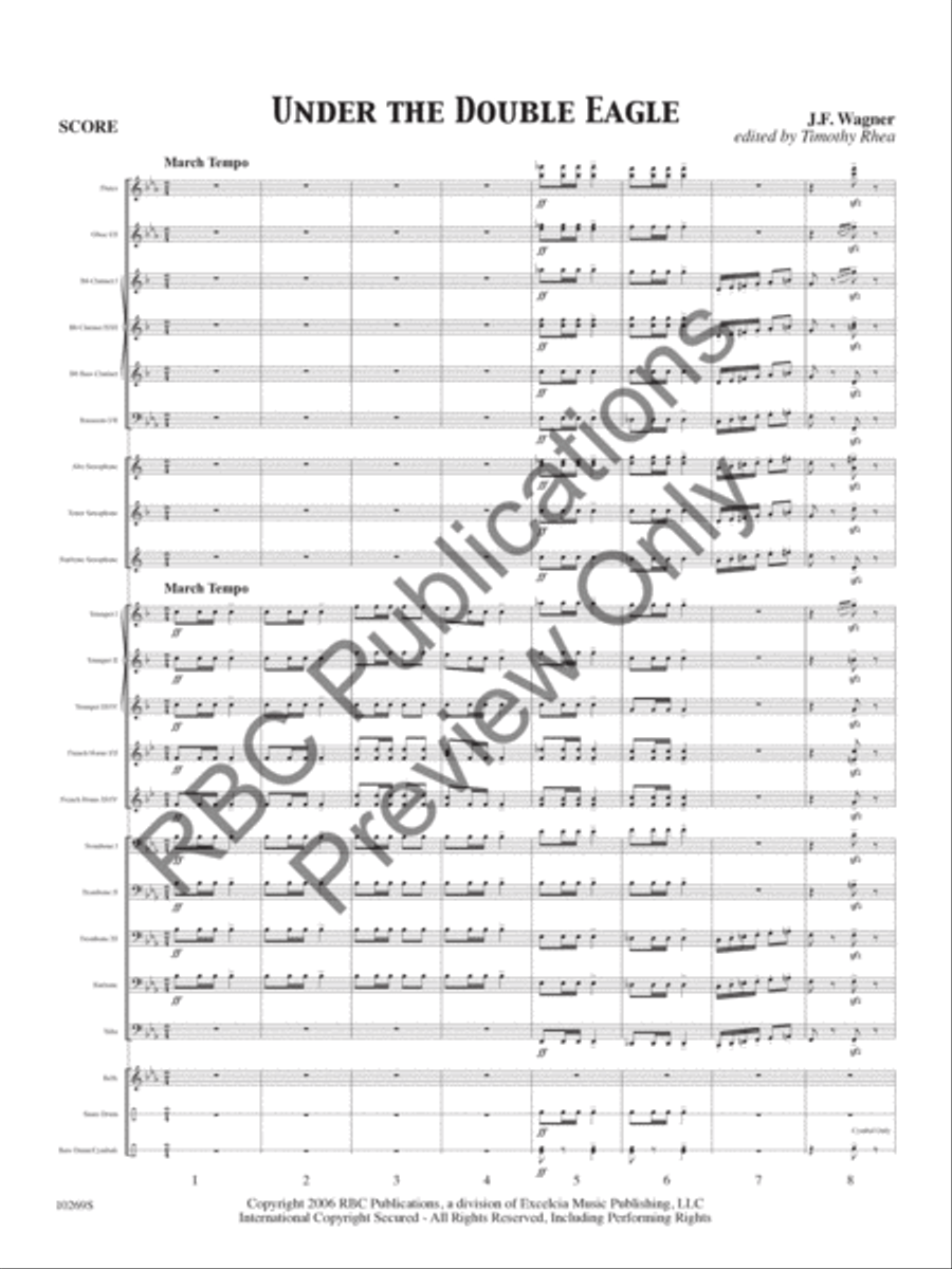 Under The Double Eagle (Score) Concert Band scores gallery preview page 4
