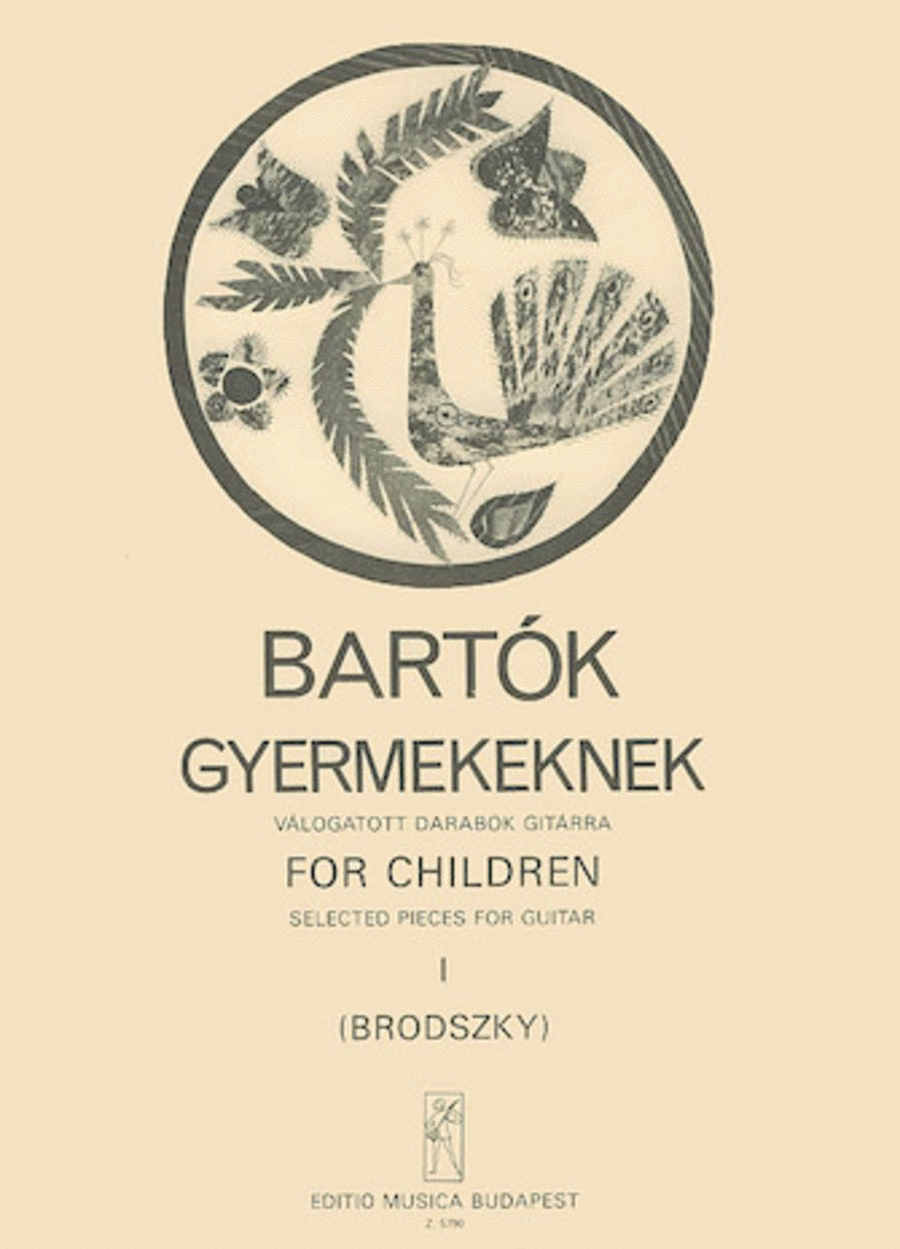 For Children, Volume 1 For Children, Volume 1 Guitar scores gallery preview page 1