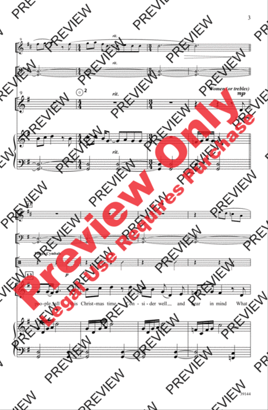 Enniscorthy Carol Enniscorthy Carol 4-Part scores gallery preview page 3