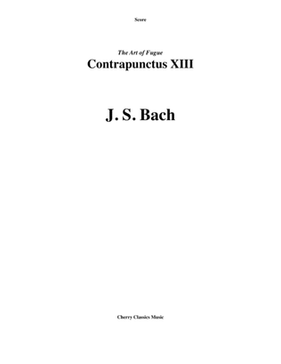 Book cover for Contrapunctus XIII from "The Art of Fugue" for Brass Quintet