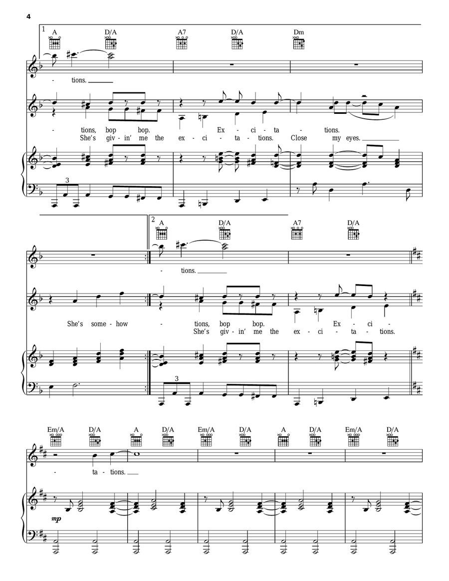 Good Vibrations Good Vibrations Piano, Vocal, Guitar scores gallery preview page 4