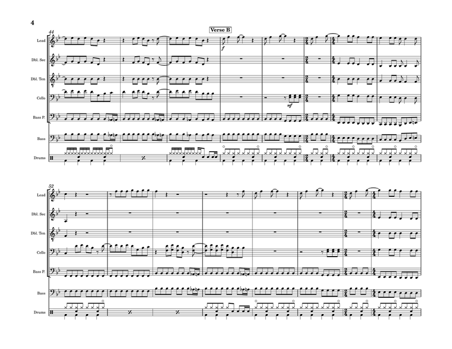Does Your Mother Know Steel Drum Band scores gallery preview page 4