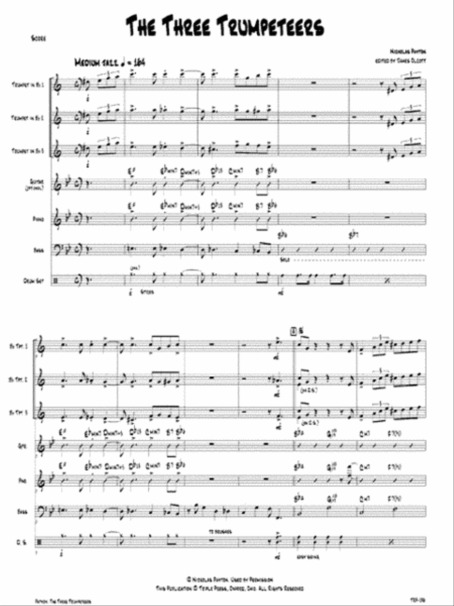 The Three Trumpeteers The Three Trumpeteers Trumpet Trio scores gallery preview page 2