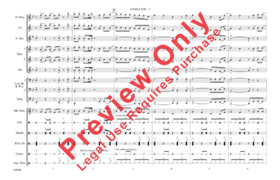 Lips Are Moving Marching Band scores gallery preview page 3